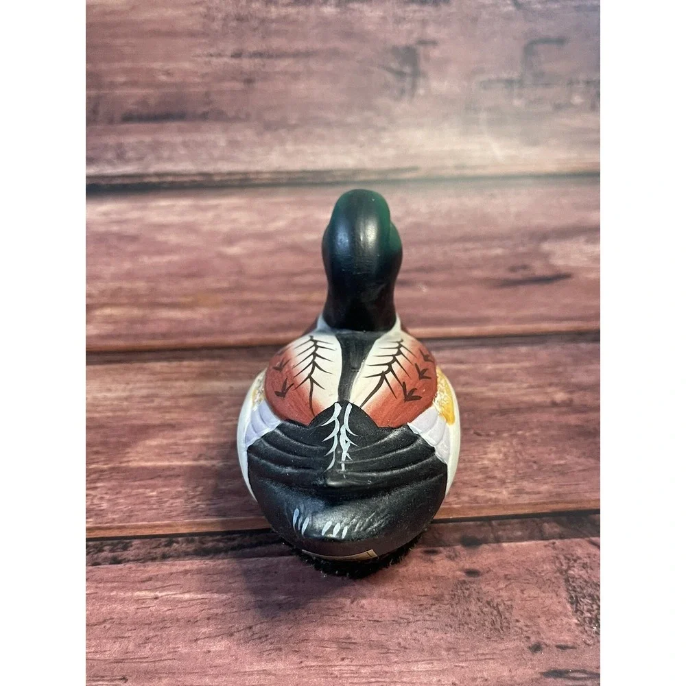 Vintage Jasco Lint Brush Mallard Duck Decoy‎ Figurine Ceramic Hand-Painted